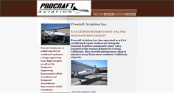 Desktop Screenshot of procraftaviation.com