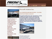 Tablet Screenshot of procraftaviation.com